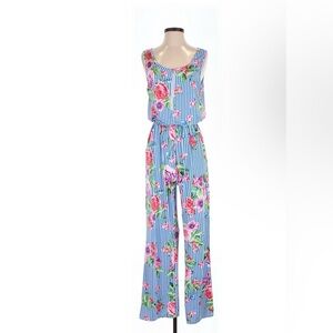 Floral Striped Jumpsuit